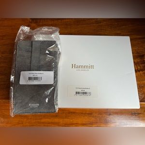 Hammett Los Angeles 210 West-Arches Gray Buffed Wallet ID Holder NEW